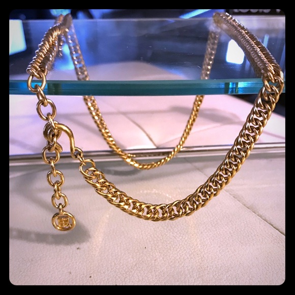 Givenchy Jewelry - Vtg Givenchy Gold Tone Link Chain Necklace/Belt